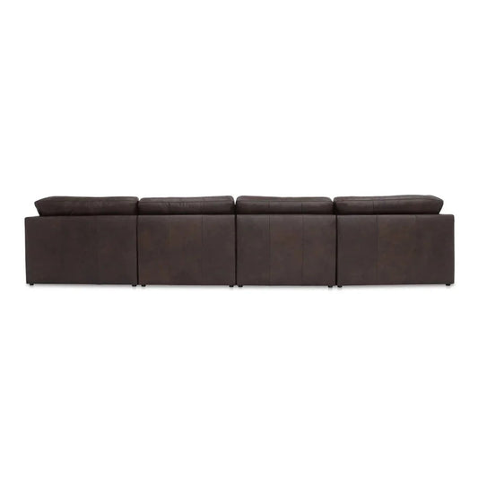 Thurlow Leather U-Shaped Sectional Sofa-Modular Sofas-Moe's Home-LOOMLAN