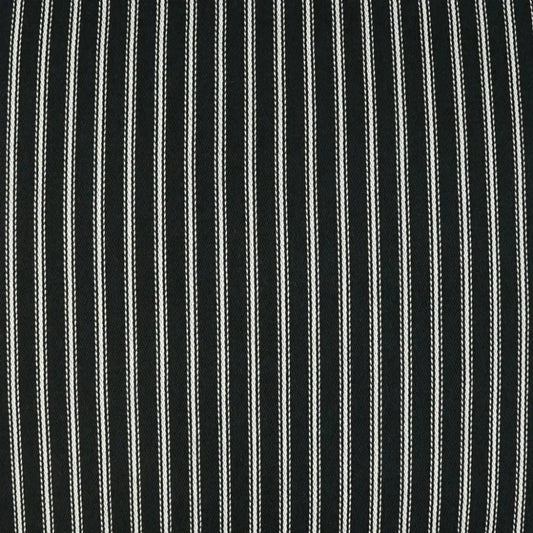Ticking Black Stripes Black Large Throw Pillow Insert - LOOMLAN - D.V. Kap - Throw Pillows