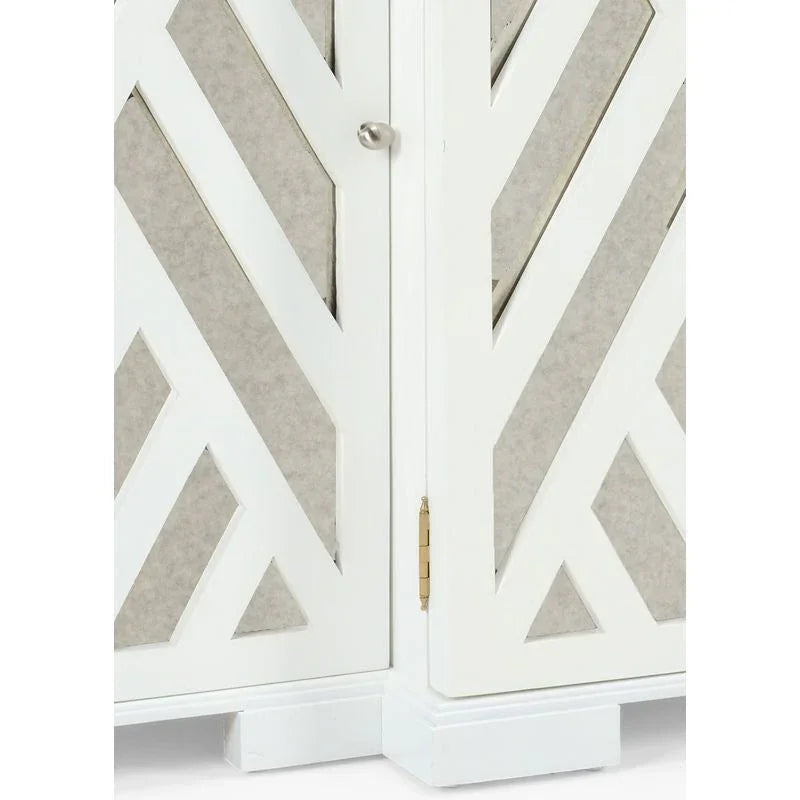 Tidewater Wooden White Cabinet - LOOMLAN - Chelsea House - Accent Cabinets
