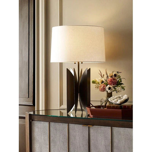 Tilling Antique Brass Base Table Lamp - LOOMLAN - Wildwood - Table Lamps