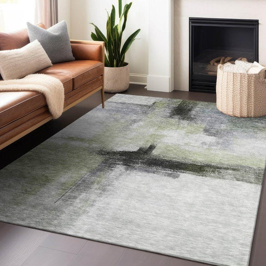 Tint Green Washable Indoor-Outdoor Rug-Outdoor Rugs-LOOMLAN Rugs-LOOMLAN