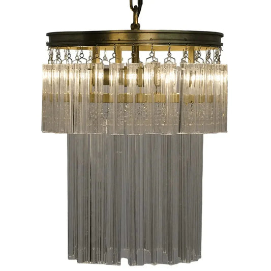 Toby Chandelier, Antique Brass and Crystal - LOOMLAN - Noir - Chandeliers