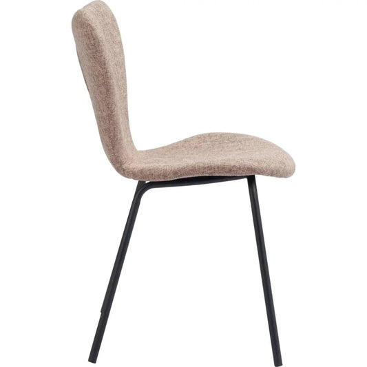 Tollo Dining Chair (Set of 2) Brown - LOOMLAN - Zuo Modern - Dining Chairs