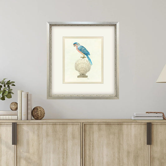 Treasure Parrot IV Wood Framed Wall Art