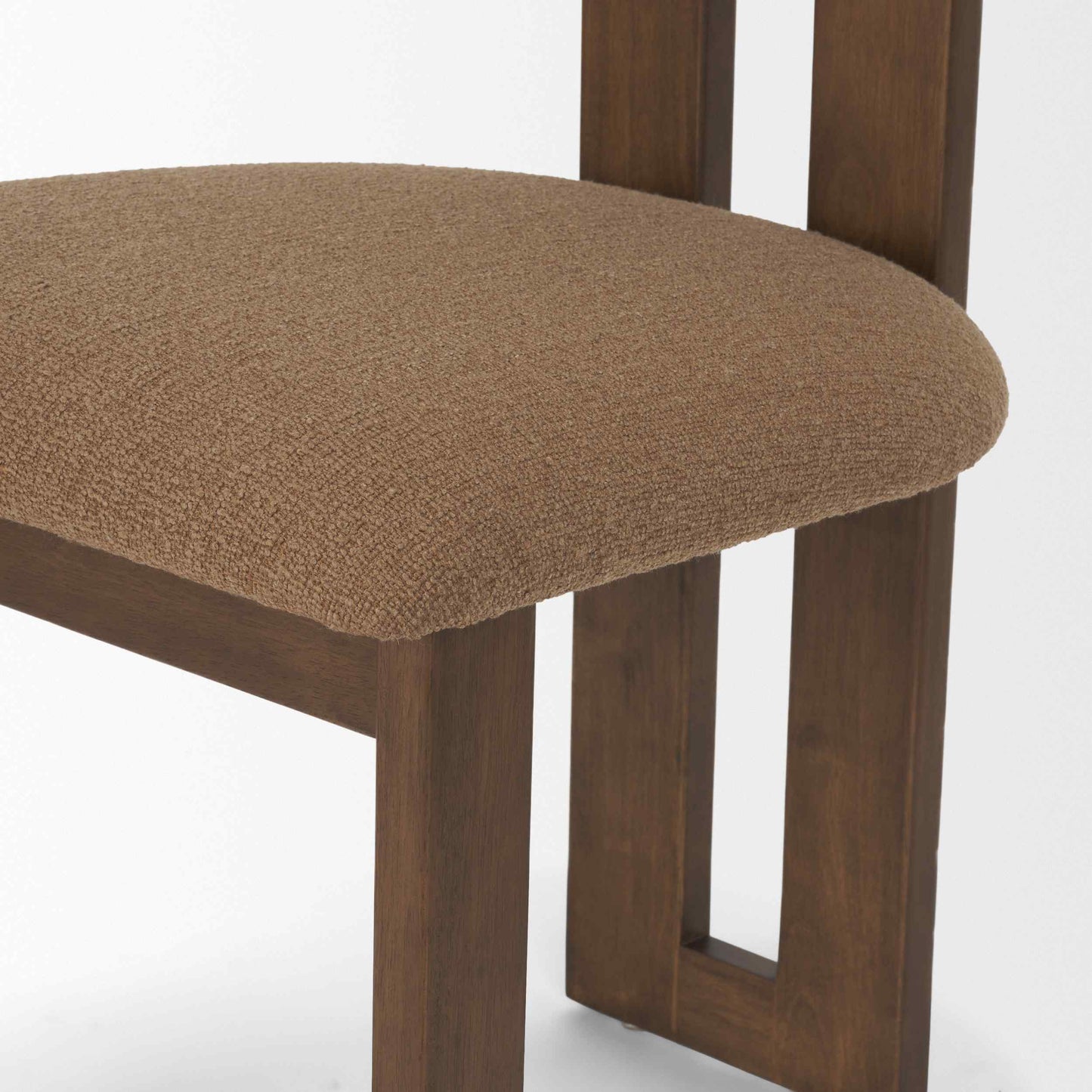 Tribeca Curve Open Back Fabric Dining Chair 2PC