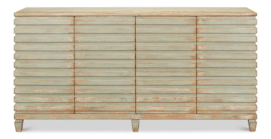 Tristen Four Door Wood Sideboard - LOOMLAN - Sarreid - Sideboards