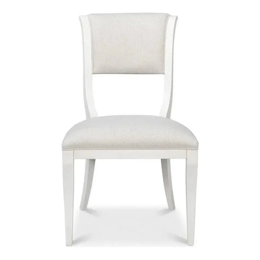 Trophy Wood Cream Armless Side Chair 2PC - LOOMLAN - Sarreid - Accent Chairs