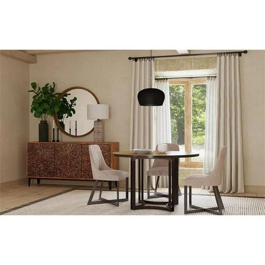 Trucco Fabric Armless Dining Chair 2PC - LOOMLAN - Bassett Mirror - Dining Chairs