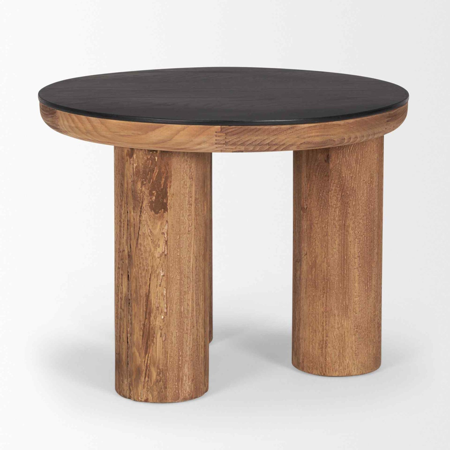 Tucson Natural Wooden Round Side Table