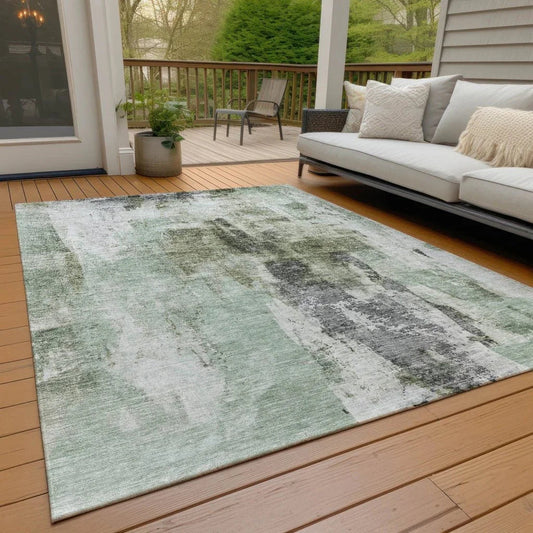 Tundra Green Washable Indoor-Outdoor Rug-Outdoor Rugs-LOOMLAN Rugs-LOOMLAN