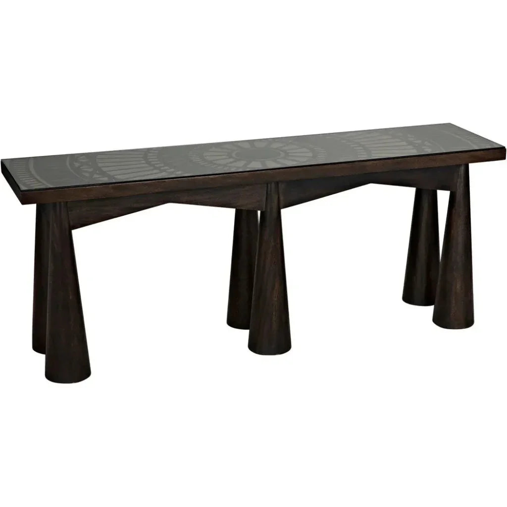 Tutankhamun Console, Ebony Walnut - LOOMLAN - Noir - Console Tables