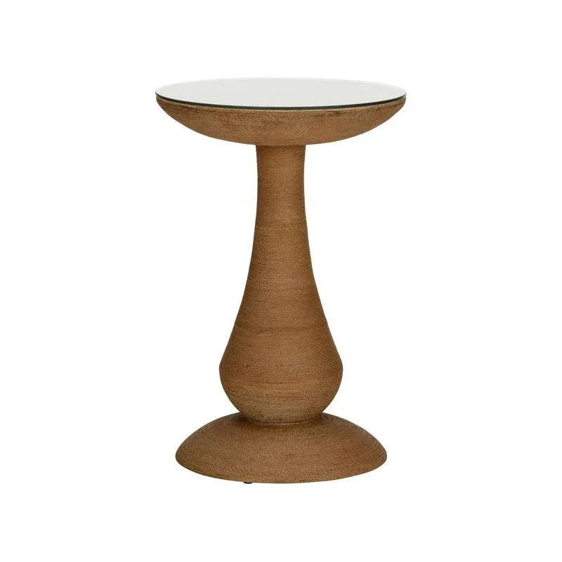Twisted Rope Warpped Round Side Table - LOOMLAN - Chelsea House - Side Tables