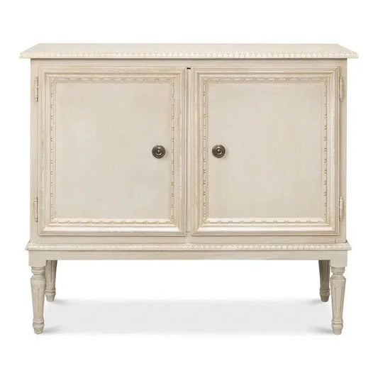 2 Door Sideboard Bright Lime White - LOOMLAN - Sarreid - Sideboards