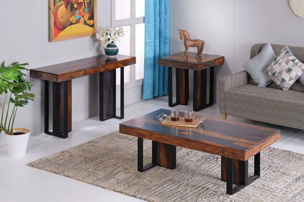 Tyvara Wooden Rectangular Coffee Table