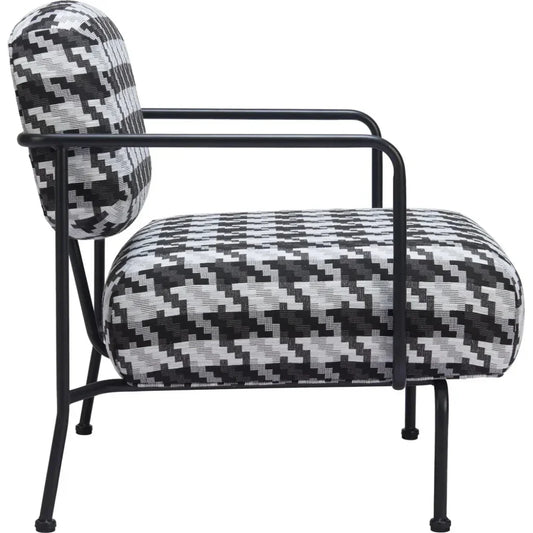 Ulet Black Steel Accent Arm Chair - LOOMLAN - Zuo Modern - Accent Chairs