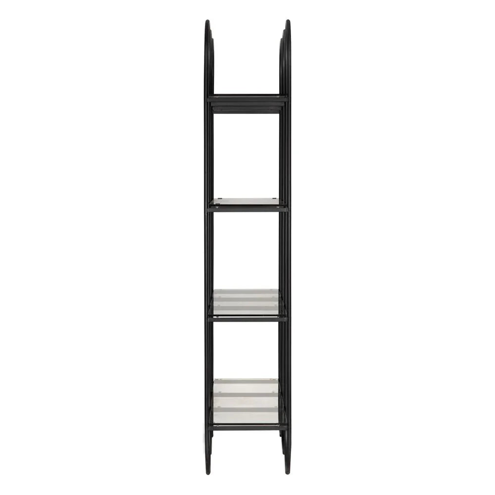 Ulla Steel Black Etagere-Etageres-Noir-LOOMLAN