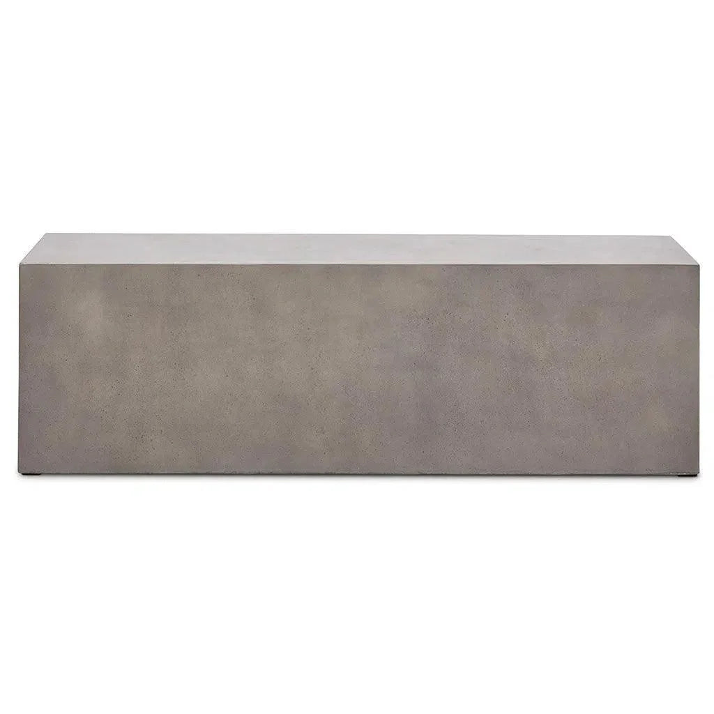 Una Concrete Outdoor Dark Grey Bench-Outdoor Benches-Urbia-LOOMLAN