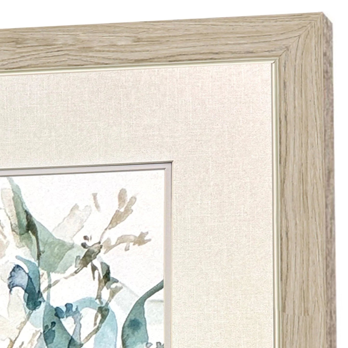 Underwater Botany Blue Framed Wall Art 4PC