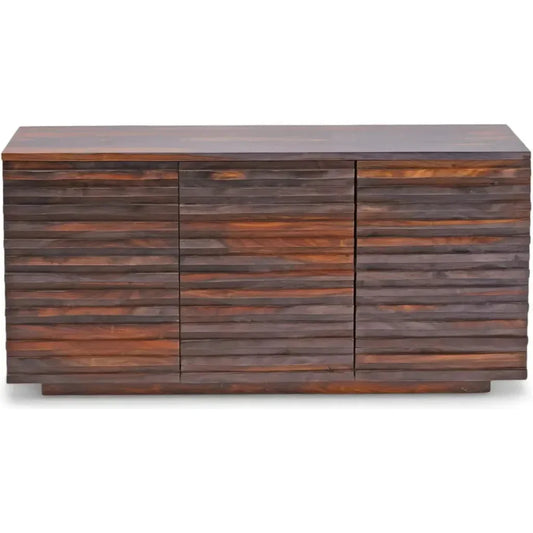 Herrison Wooden Chocolate Brown Sideboard - LOOMLAN - LOOMLAN - Sideboards
