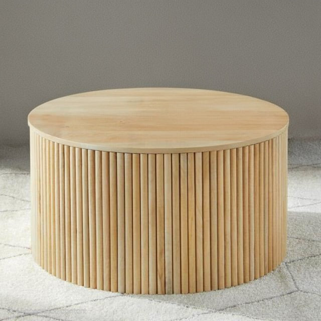 Varnor Wooden Round Coffee Table