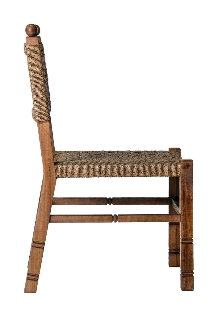 Vaterra Pecan Matte Patio Dining Side Chair (Set Of 2)-Outdoor Dining Chairs-Seasonal Living-LOOMLAN