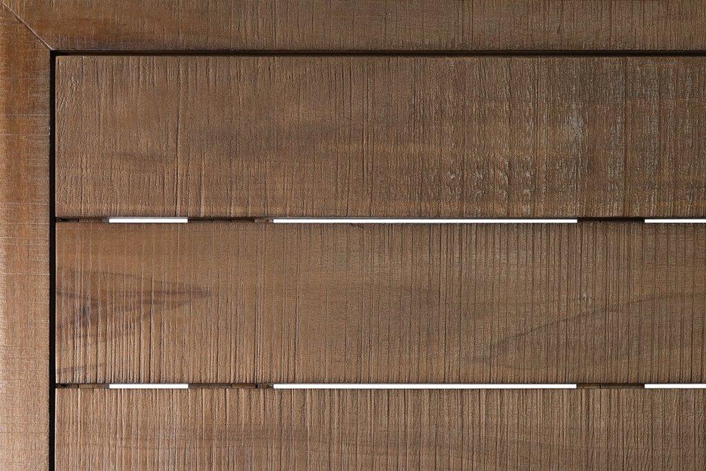 Vaterra Weathered Pecan Finish Patio Coffee Table-Outdoor Coffee Tables-Seasonal Living-LOOMLAN