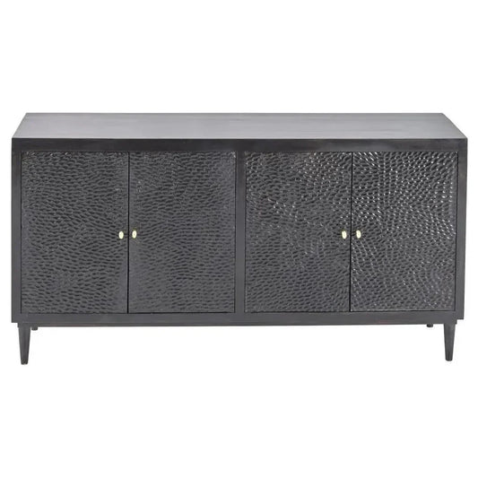 Narissa 4 Door Wood Black Sideboard - LOOMLAN - LOOMLAN - Sideboards