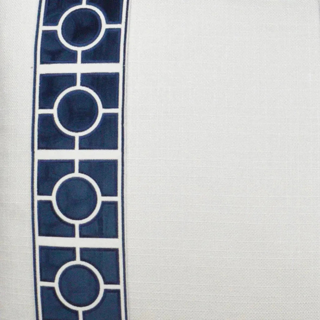 Vendome Blue Blue Throw Pillow With Insert - LOOMLAN - D.V. Kap - Throw Pillows