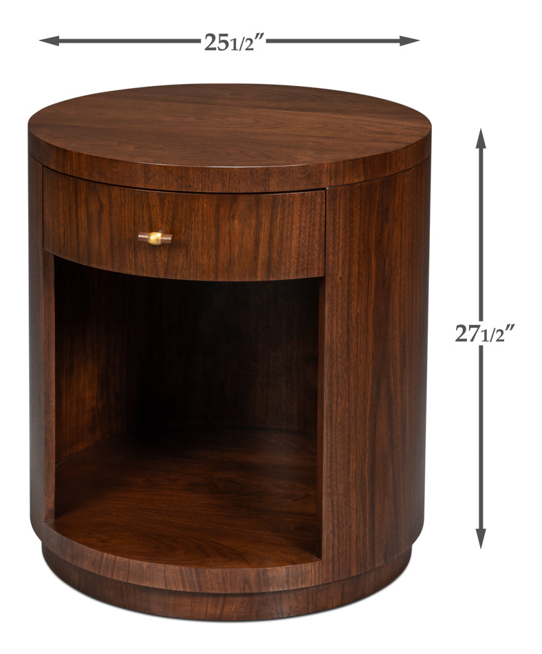 Vero Wooden Round Side Table