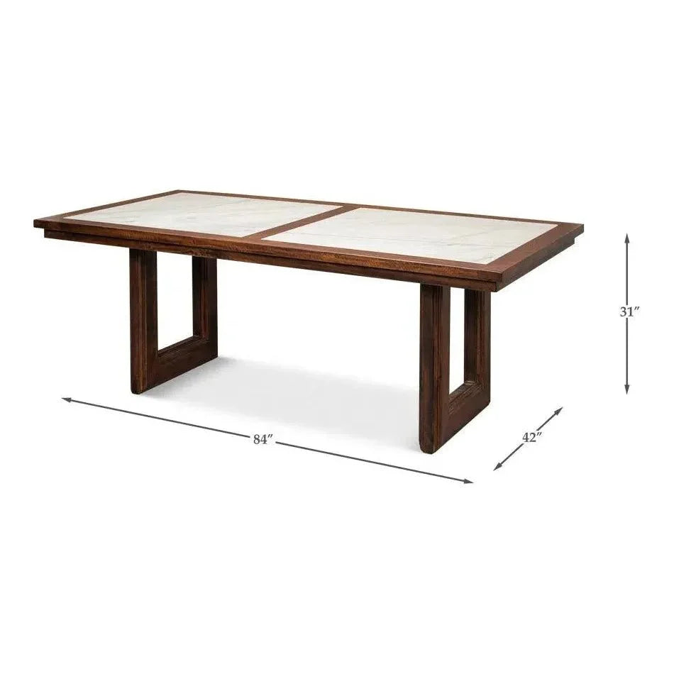 Versatilis Dining Table-Dining Tables-Sarreid-LOOMLAN