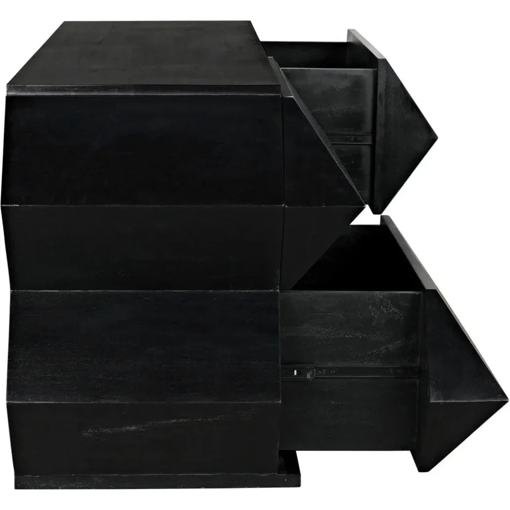 Vico Wood Black Dresser - LOOMLAN - Noir - Dressers