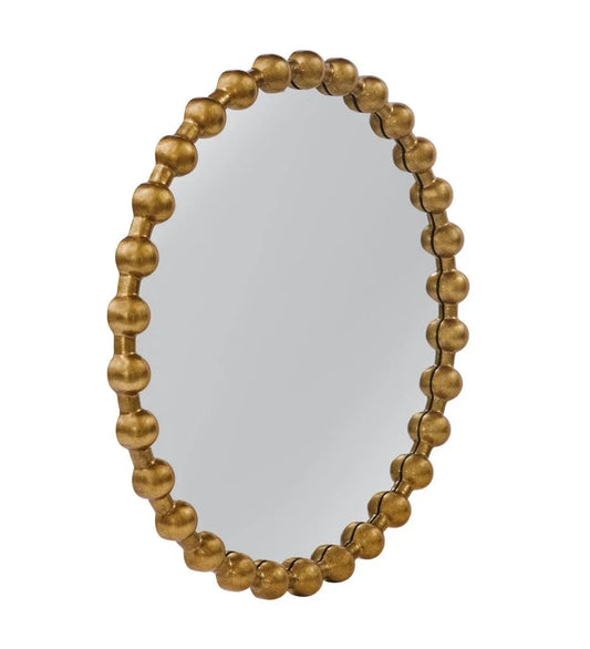 Violette Gold Leaf Finish Wall Mirror - LOOMLAN - Bassett Mirror - Wall Mirrors