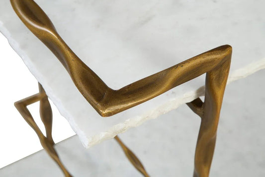 Vivian Metalic Gold Framed Bar Cart-Home Bar Carts-Furniture Classics-LOOMLAN