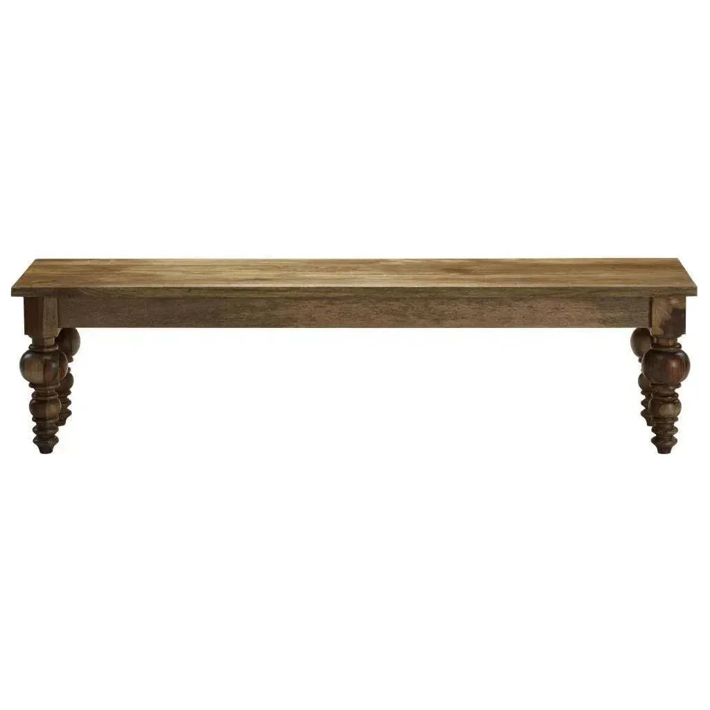 Neo - Traditional Natural Wood Dining Bench - LOOMLAN - LOOMLAN - Dining Benches