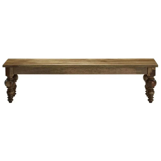 Neo - Traditional Natural Wood Dining Bench - LOOMLAN - LOOMLAN - Dining Benches
