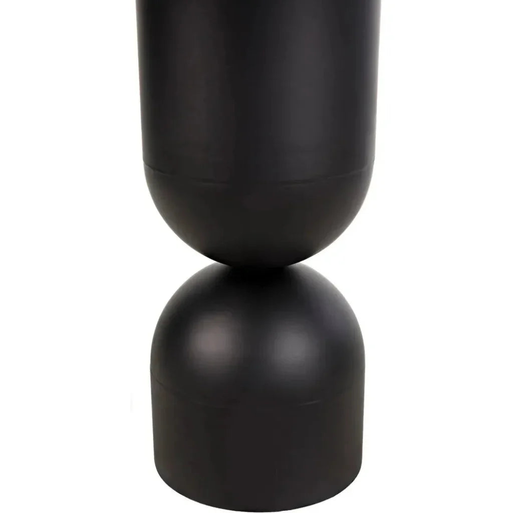 Wanda Dining Table, Black Steel-Dining Tables-Noir-LOOMLAN