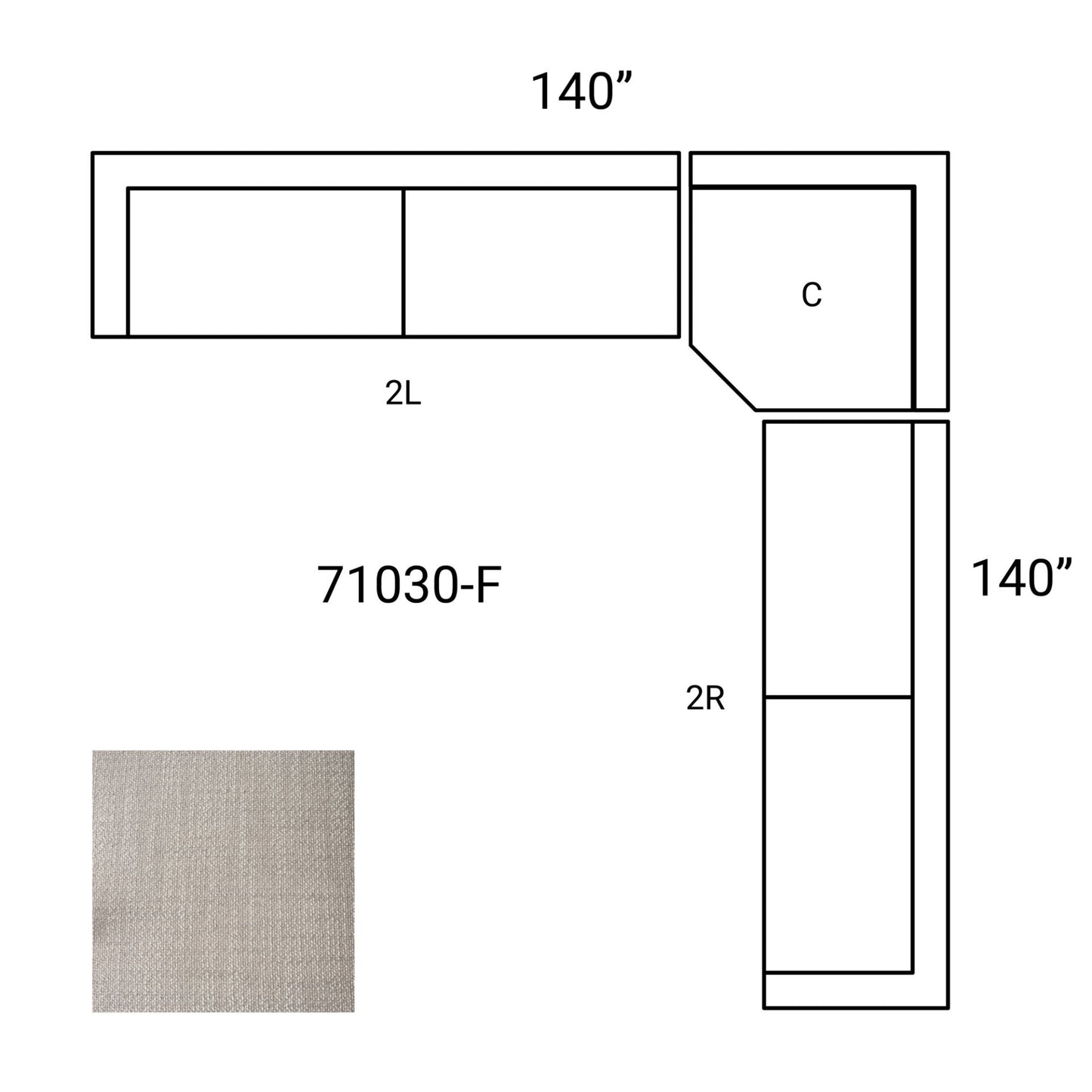 Warner Four Seater Sectional Sofa with Corner-Modular Sofas-Mercana-LOOMLAN