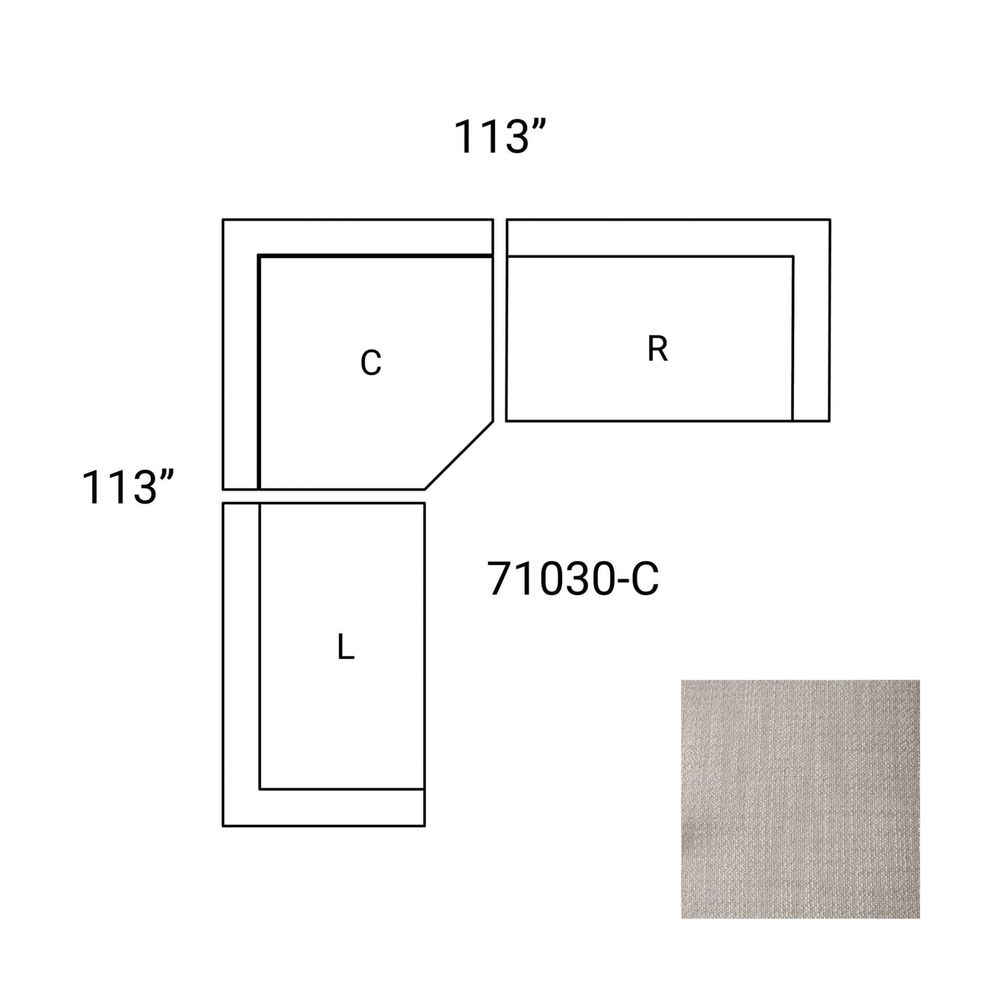 Warner Two Seater Sectional with Corner-Modular Sofas-Mercana-LOOMLAN