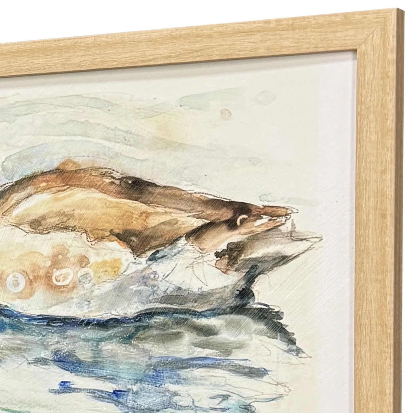 Water Duck Brown Framed Wall Art 2PC