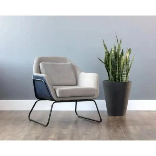 Watts Leather Versatile Lounge Chair - LOOMLAN - SUNPAN - Accent Chairs