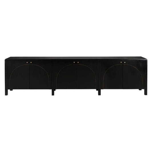 Weston Wooden Hand Rubbed Black Sideboard - LOOMLAN - Noir - Sideboards