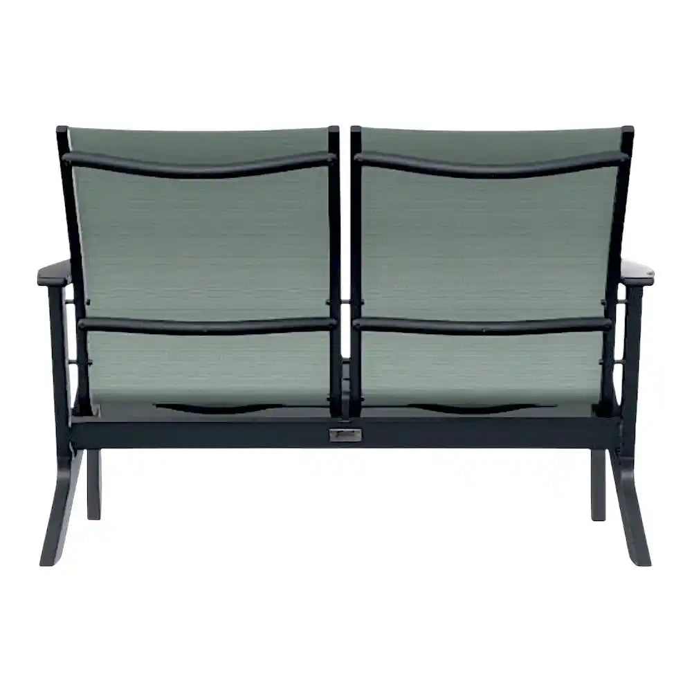 Wexler Chat Height 2 - Seat Loveseat Polymer Arms - LOOMLAN - Telescope - Outdoor Sofas & Loveseats