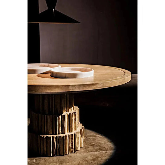 White Round Marble Tray