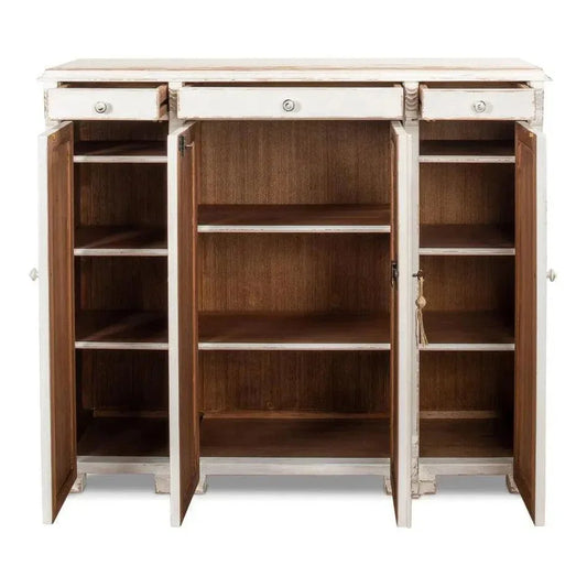 White Swan Tall Sideboard - LOOMLAN - Sarreid - Sideboards