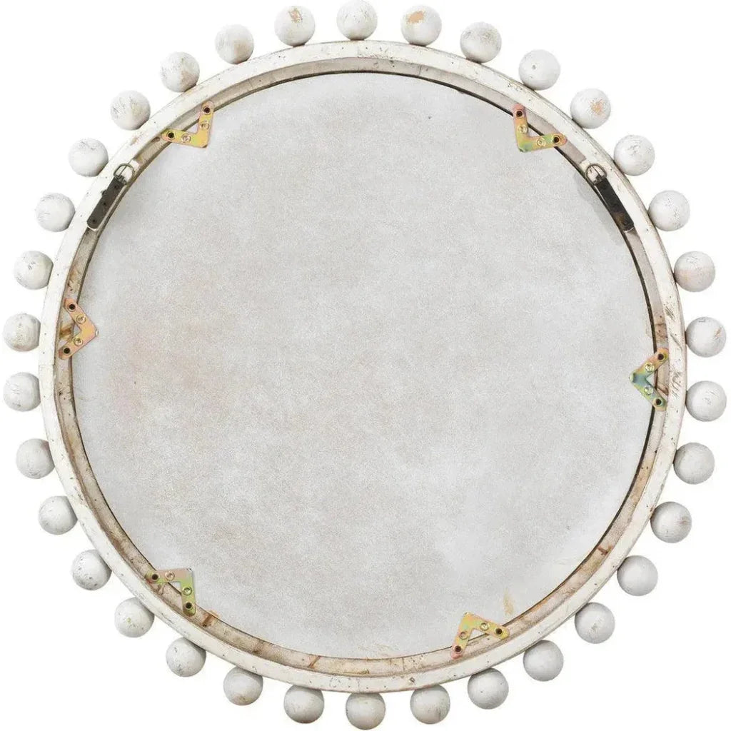 White Washed Fir Wood Brighton Wall Mirror - LOOMLAN - Jamie Young - Wall Mirrors