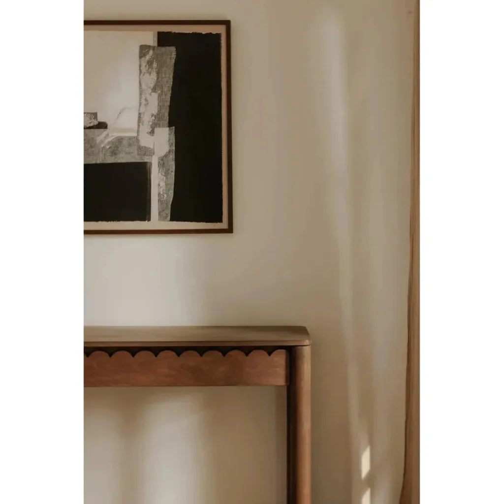 Wiley Wood Brown Rectangular Console Table - LOOMLAN - Moe's Home - Console Tables