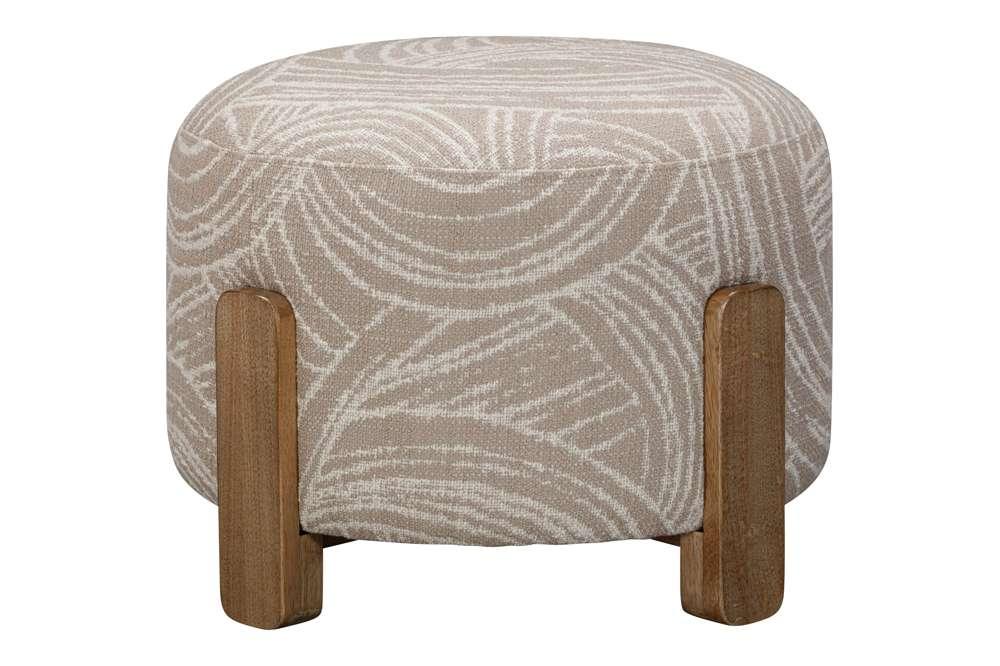 Willow Brown Plush Comfort Accent Ottoman - LOOMLAN - Bassett Mirror - Ottomans