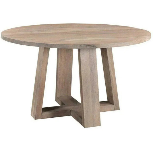 Wood Round Dining Table for 6Style-Dining Tables-Moe's Home-LOOMLAN