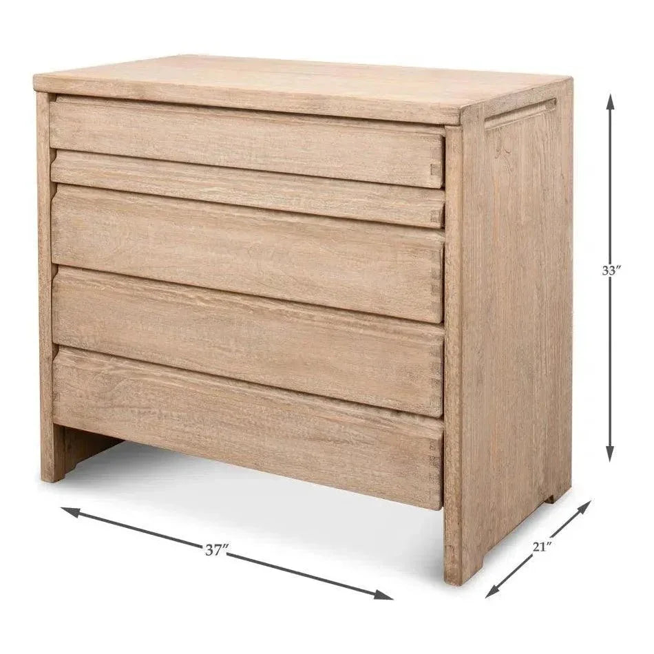 Xander Five Drawer Commode - LOOMLAN - Sarreid - Dressers