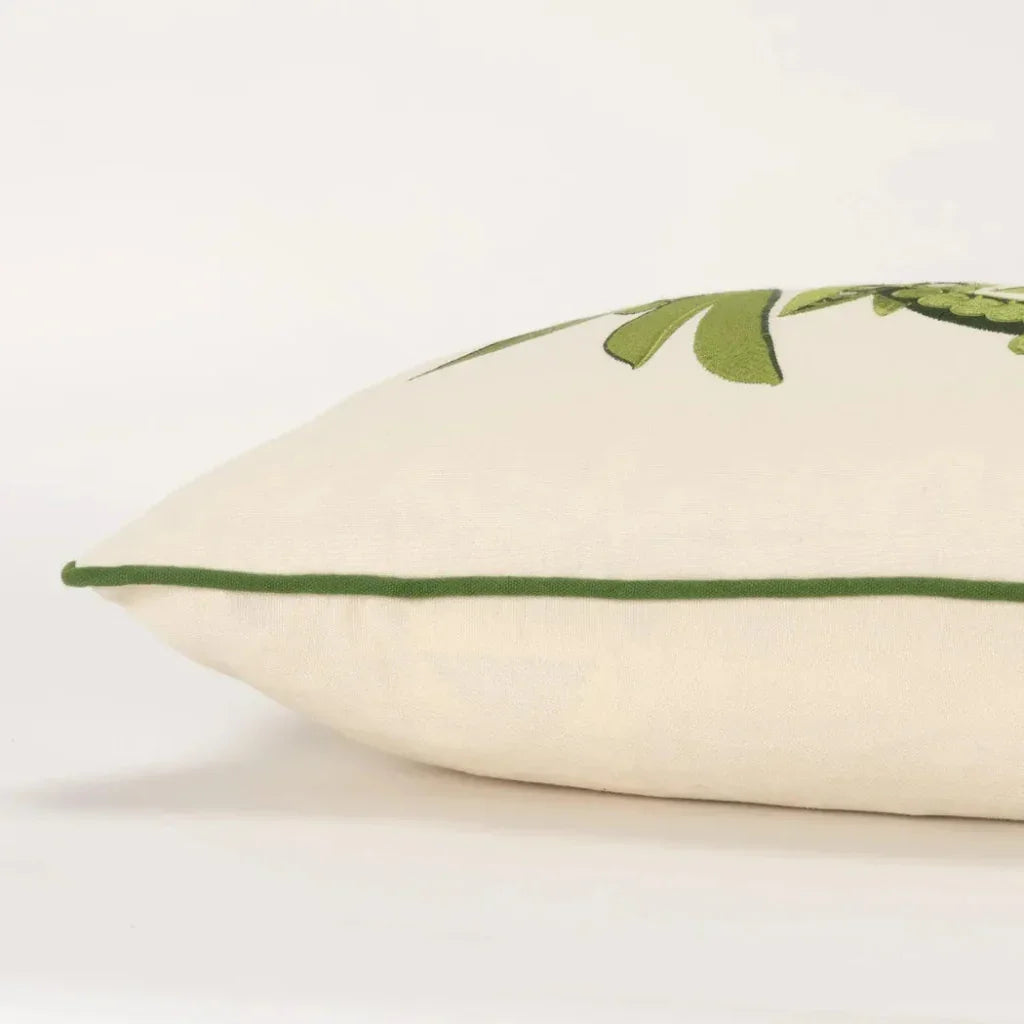 Yara Green Peas Farmhouse Lumbar Pillow Cover Insert - LOOMLAN - LOOMLAN - Throw Pillows